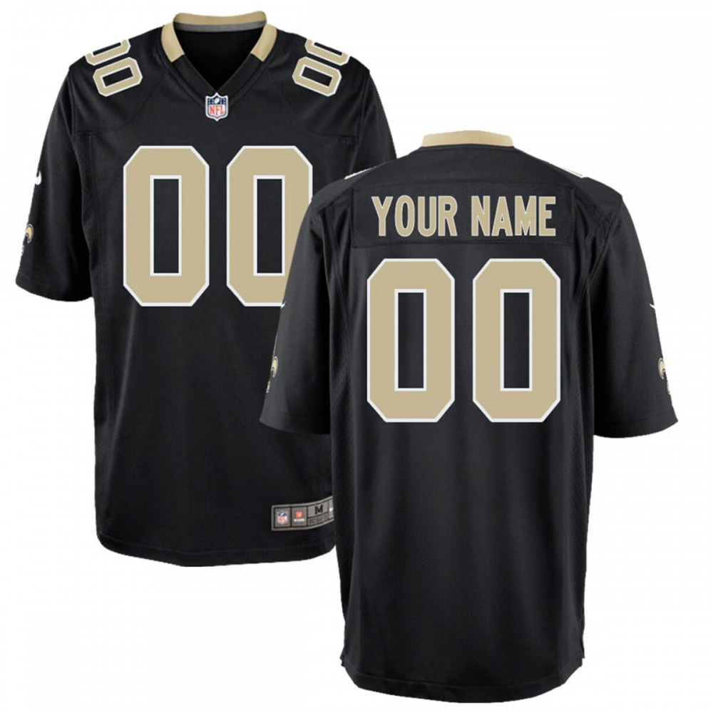 New Orleans Saints Nike Youth Custom Game Jersey - Black-Profan Arena